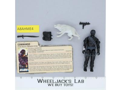 Snake Eyes & Timber V2 100% Complete G.I. Joe 1985 Hasbro Vintage Action Figure