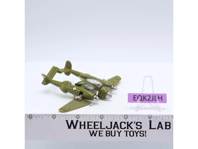 Bolt USAAF Lockheed P-38 Lightning WWII Bomber 1985 Go-Bots Bandai Vintage