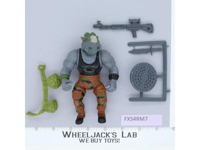 Rocksteady SOFT HEAD 100% Complete Teenage Mutant Ninja Turtles 1988 Playmates