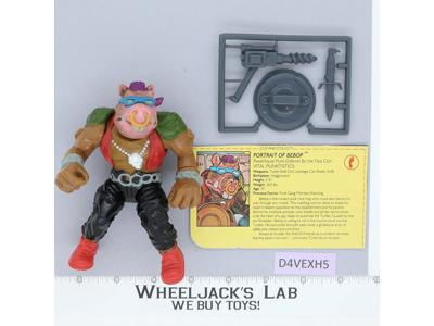 Bebop Soft Head 100% Complete Teenage Mutant Ninja Turtles Playmates 1988 Figure