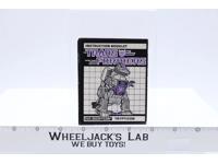 Trypticon Action Figure Instruction Booklet Manual 1986 G1 Transformers Vintage
