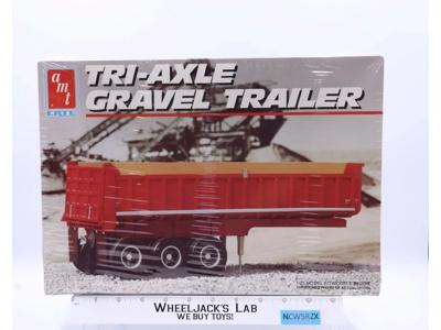 #8628 Tri-Axle Gravel Trailer AMT ERTL 1:25 Scale Model Kit NEW SEALED