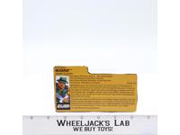 GI Joe Night Force Muskrat v2 File Card 1989 Vintage Hasbro Action Figure