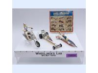 Evel Knievel Precision Miniatures Dragster, Sky Cycle & Chopper Ideal Vintage