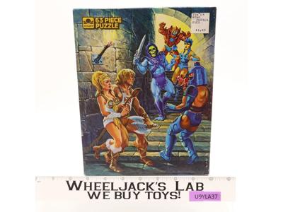 He-Man 63 Piece Jigsaw Puzzle Master of the Universe MOTU 1983 Mattel Golden