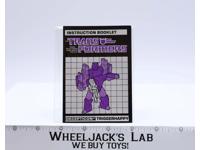 Triggerhappy TARGETMASTER Action Figure Instruction Manual 1987 G1 Transformers