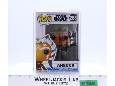 #268 Ahsoka Tano AUTOGRAPHED Ashley Eckstein Star Wars Funko Pop! NEW SEALED