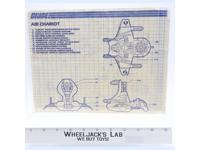 Air Chariot 1986 ORIGINAL Instructions Blueprints G.I. Joe Hasbro Vehicle