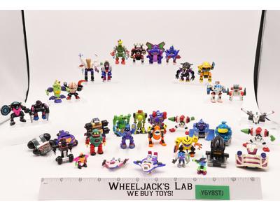 Lot of 37 Mini Robot Z-Bot Galoob 2" - 3" Tall Figures Vehicles