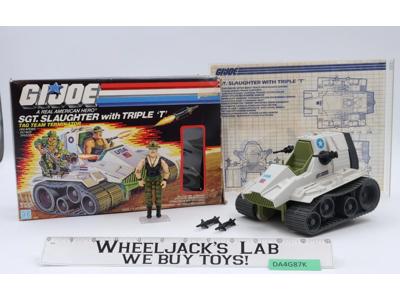 Triple T W/ Sgt. Slaughter GI Joe 1986 Hasbro Action Figure Vehicle