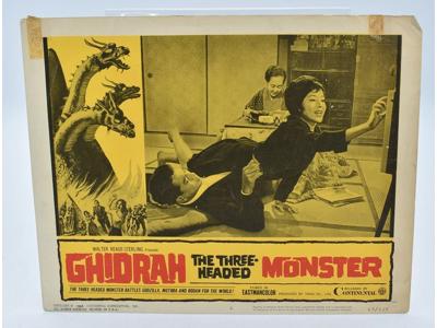 Ghidorah the 3 Headed Monster 1965 Sci-fi/Horror Movie Lobby Card Poster 11x14