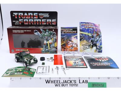Hound 100% Complete W/BOX 1985 Vintage Hasbro G1 Transformers UNUSED STICKERS NM