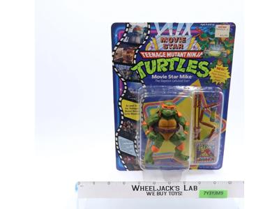 Movie Star Mike Teenage Mutant Ninja Turtles TMNT 1991 Playmates UNPUNCHED MOSC