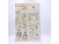 Johnny West Equipment Manual #2062 Marx Toys 1969's Vintage