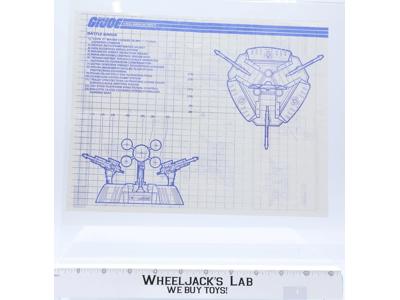 Cobra Battle Barge 1988 ORIGINAL Instructions / Blueprints G.I. Joe Hasbro