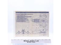 Flying Submarine (S.H.A.R.C.) 1984 ORIGINAL Instructions Blueprints G.I. Joe