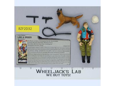 Law & Order V1 100% Complete G.I. Joe 1987 Hasbro Vintage Action Figure