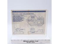 L.A.W. (Laser Artillery Weapon) 1986 ORIGINAL Instructions Blueprints G.I. Joe