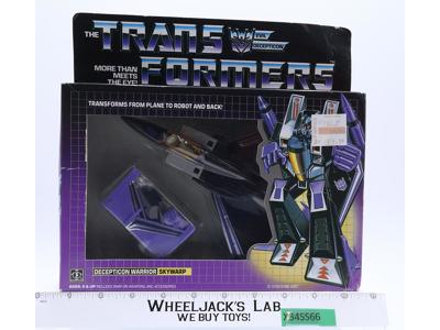 Skywarp G1 Transformers Hasbro Action Figure NEW TAPE SEALED MISB NO COLOR BREAK