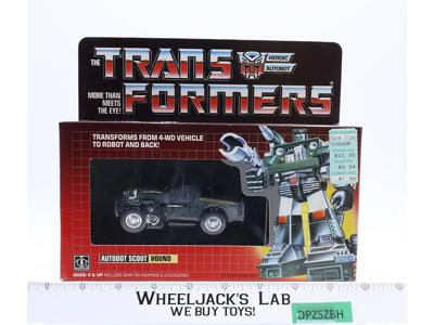 Hound G1 Transformers 1985 Hasbro Vintage Action Figure MISB NO COLOR BREAK