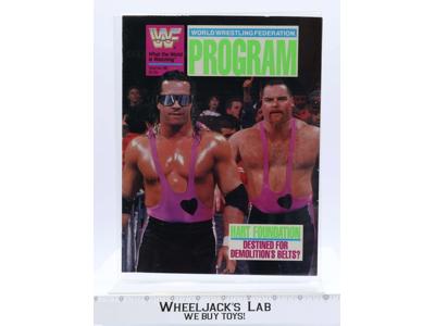 WWF Program Vol. 180 The Hart Foundation Magazine Catalog Vintage 1990