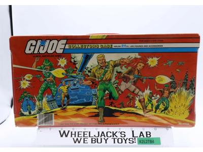 GI Joe Collectors Case 24 Action Figures W/TRAY 1984 Tara Toy Accessory