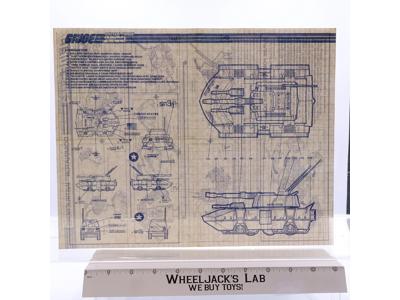 Dominator 1987 ORIGINAL Instructions / Blueprints G.I. Joe Hasbro