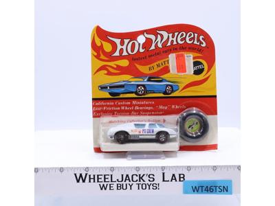White Pit Crew Car W/ Button Hot Wheels Redline 1969 Mattel NEW SEALED