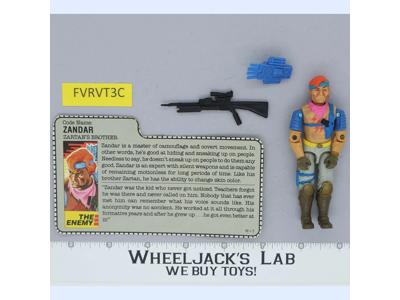 Zandar V1 100% Complete G.I. Joe 1986 Hasbro Vintage Action Figure
