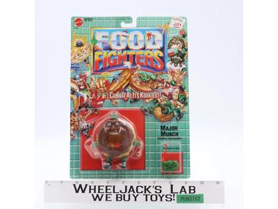 Major Munch Food Fighters 1988 Mattel Vintage Action Figure NEW MOSC SEALED