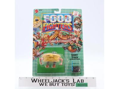 Short Stack Food Fighters 1988 Mattel Vintage Action Figure NEW MOSC SEALED