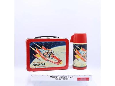 Mike Mercury's Supercar Orbital Food Container Metal Lunch Box 1962 w/ Thermos