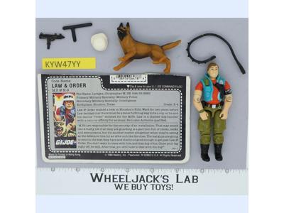 Law & Order V1 100% Complete G.I. Joe 1987 Hasbro Vintage Action Figure