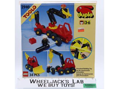 #2940 Preschool Toolo Fire Truck LEGO Duplo 1992 100% Complete Vintage