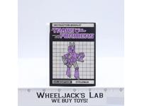 Cyclonus Action Figure Vintage Instruction Manual Booklet 1986 G1 Transformers