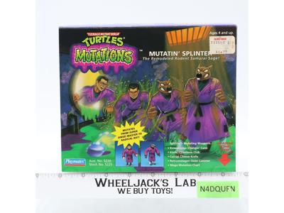Mutatin' Splinter TMNT Mutations 1992 Playmates Action Figure NEW MISB SEALED