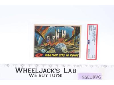 Martian City in Ruins #53 PSA GRADED 7 Mars Attacks 1962 Bubbles Trading Card