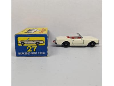 Mercedes-Benz 230SL 27 W Original Box Lesney Matchbox 1960's England