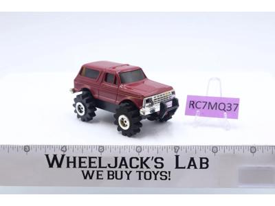 Red Maroon Ford Bronco 4x4 Truck Stomper 1980's Schaper Toys WORKS