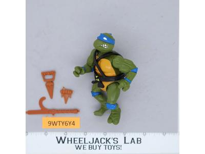 Leonardo HARD HEAD Teenage Mutant Ninja Turtles 1988 Playmates Vintage Figure
