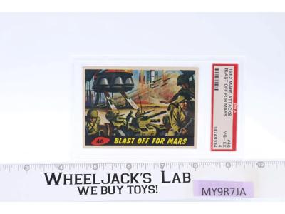 Blast Off For Mars #46 PSA GRADED 4 Mars Attacks 1962 Bubbles Inc Trading Card