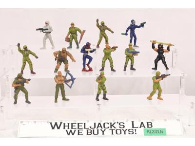 Lot of 14 Soldiers GUTS! 1986 Mattel Military Vintage Action Figures