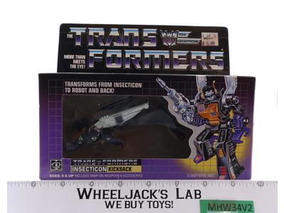 Kickback G1 Transformers 1985 Hasbro Vintage MISB TAPE SEALED NO COLOR BREAK