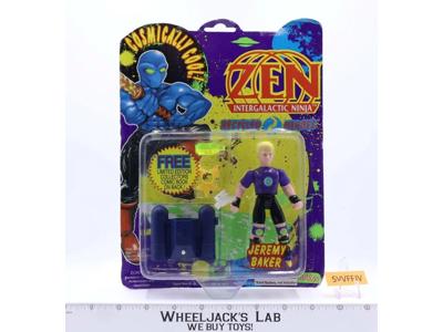Jeremy Baker Recycled Heroes ZEN Intergalactic Ninja W/Comic JusToys 1991 Figure