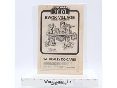 Ewok Village Instructions Manual 1983 Star Wars Kenner Vintage