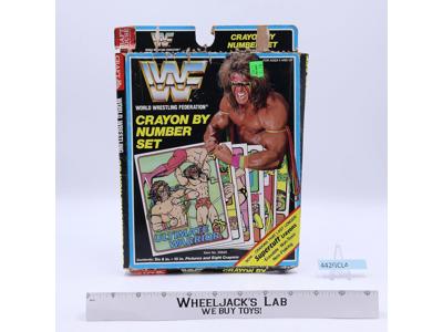 Crayon By Number Set Ultimate Warrior WWF Wrestling 1990 Craft House