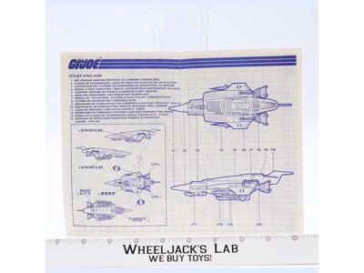 Stellar Stiletto 1988 ORIGINAL Instructions / Blueprints G.I. Joe Hasbro Vehicle