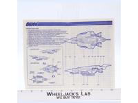 Stellar Stiletto 1988 ORIGINAL Instructions / Blueprints G.I. Joe Hasbro Vehicle