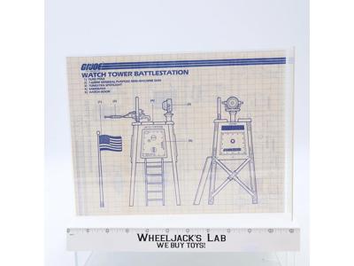 Watch Tower Battlestation 1984 ORIGINAL Instructions Blueprints G.I. Joe Vehicle