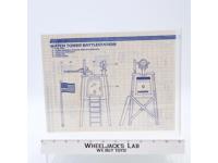 Watch Tower Battlestation 1984 ORIGINAL Instructions Blueprints G.I. Joe Vehicle